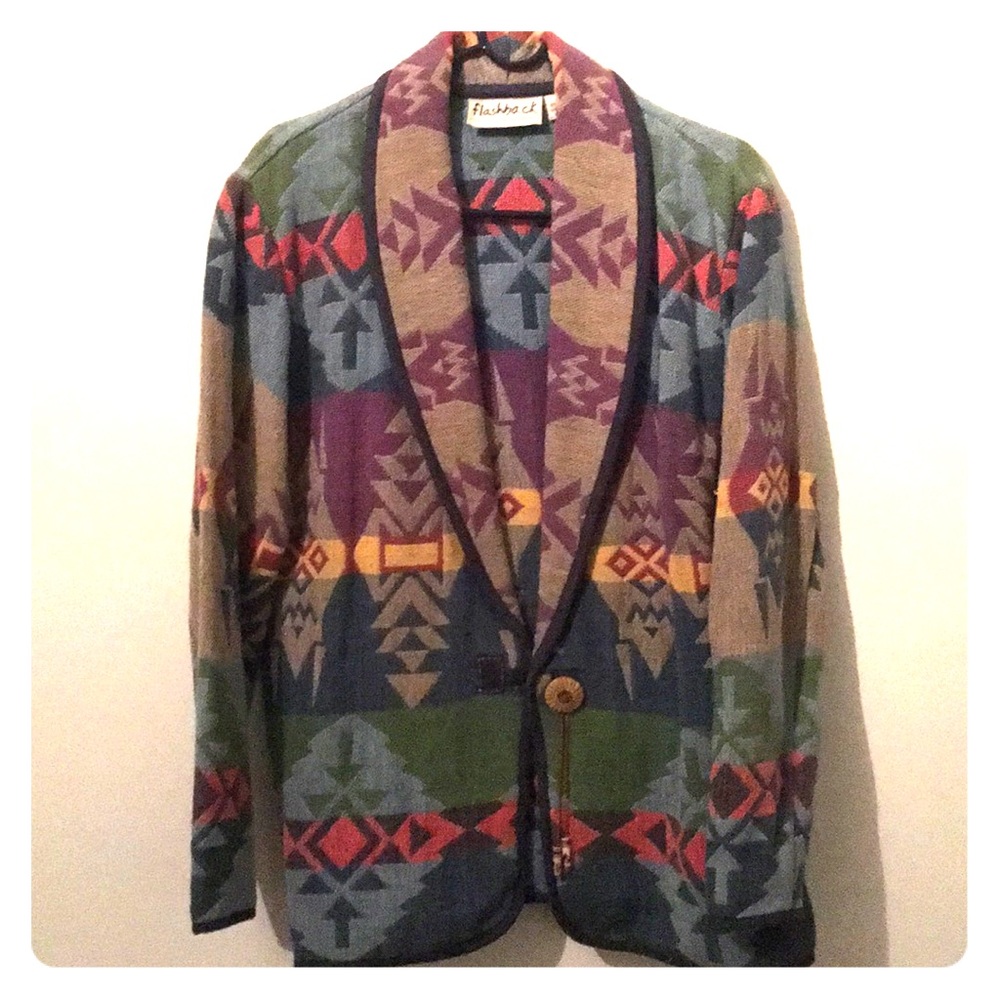 Flashback Medium Geometric Tribal Light Jacket - image 1